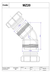 McAlpine MZ20 2" 135 degree Multifit Bend