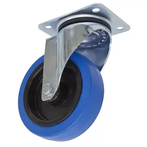 Sealey 125mm Castor Polyamide Wheel Swivel Plate 250kg Load Capacity SCW3125SP