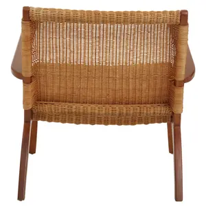 Interiors by Premier Java Woven Chair in Brown Rattan