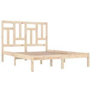 Berkfield Bed Frame Solid Wood Pine 120x200 cm