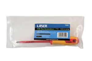 Laser Tools 7450 VDE 1000V Insulated Star/Torx Screwdriver T15 x 100mm