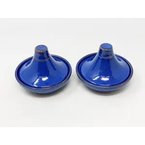 Selena - Mini Tagine Dip Dish - Blue - Set of 2 (Set of 2) Blue