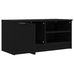 Berkfield TV Cabinets 2 pcs Black 80x35x36.5 cm Engineered Wood