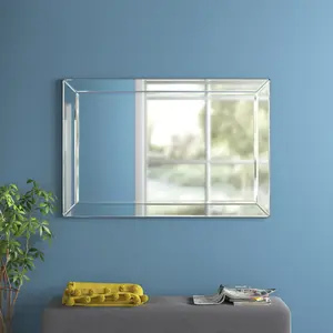 Maude Glass,MDF Wall Mirror 120cm x 80cm