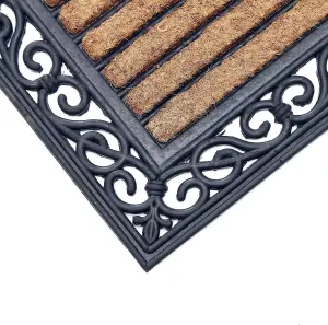 Coco&Coir Door Mat Heavy Duty Thick Coir Natural Non-Slip Backing Tuffscrape Outdoor Door Mat 45 x 75 cm THE PHEASANT