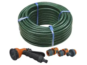 Faithfull 71039.16615.24606 PVC Reinforced Hose 15m Fittings & Spray Gun FAIHOSE15AV