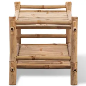 Durable 2-Tier Bamboo Shoe Rack