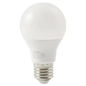 Diall E27 7.3W 806lm White A60 Neutral white LED Light bulb, Pack of 3