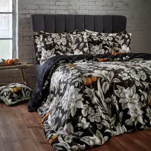 EW by Edinburgh Weavers Lavish Floral Cotton Sateen Duvet Cover Set