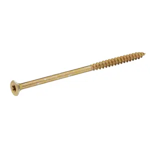 Diall Torx Yellow-passivated Steel Screw (Dia)8mm (L)160mm, Pack of 1