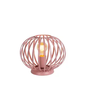 Lucide Merlina Modern Table Lamp Children 25.5cm- 1xE27 - Pink