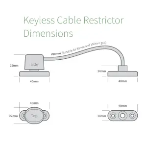 TruMAX Keyless Cable Restrictor (10 Pack) - Brown