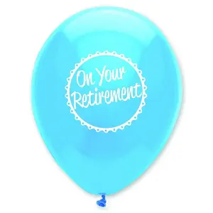 Creative Party On Your Retirement Printed Balloons (Pack of 6) Multicoloured (One Size)