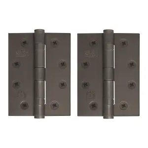 AFIT Dark Bronze Door Hinges - 4 Inch / 102mm  Internal Fire Door Hinges - 1 Pair