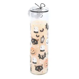 Something Different Spiced Pumpkin Halloween Tube Candle Light Orange (One Size)