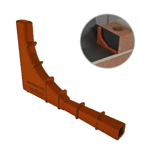 10 x Terracotta Brick Tunnel Weep Vents Invisible Cavity Wall Water Outlet