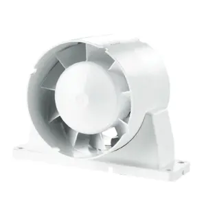 125mm 5 " - Blauberg TUBO In Line Bathroom Shower Room Extractor Fan - Axial Flow - Standard