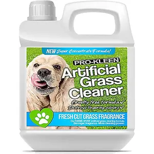 Pro-Kleen Artificial Grass Cleaner for Dogs and Pet Friendly Cruelty Free Disinfectant with Deodoriser 4 in 1 Fresh Cut Grass 1L