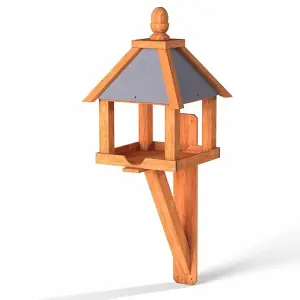 Kinloch Wall-Mounted Bird Table with Slate-Effect roof