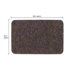 Amiyah Doormat Brown / 0.5cm H x 40cm W x 60cm L