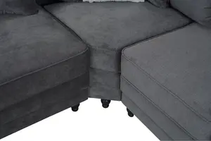 Fontana Fabric Double Corner Sofa