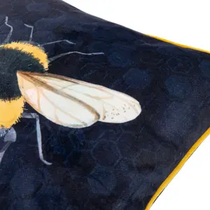 Gallery™ Navy & Yellow Bee Indoor Cushion (L)45cm x (W)45cm