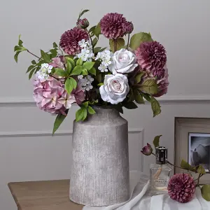 UK Homeliving Shabby Pink Single Hydrangea