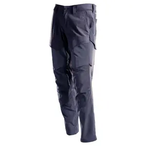 Mascot Customized Stretch Trousers with Kneepad Pockets - Dark Navy  (40.5) (Leg Length - Short)