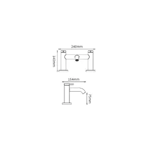 McAlpine Kelvin Bath Filler Tap Chrome Plated BF-K