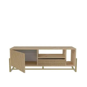 Decorotika - Utopia TV Stand TV Unit TV Cabinet with Shelves and One Cabinet