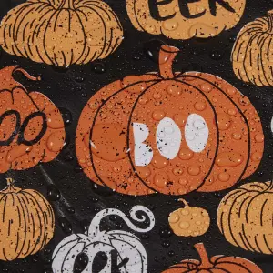 Celebright Halloween Celebration Pack of 2 PVC Tablecloth - Spooky Night Delight & Pumpkin Party - 52x90in