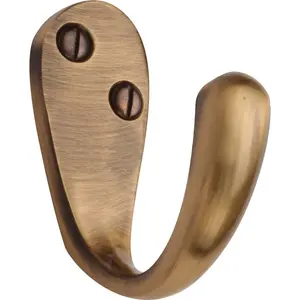 Heritage Single Robe Hook Antique Brass