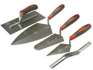 Faithfull 5 Piece Soft Grip Trowel Set for DIY Enthusiasts