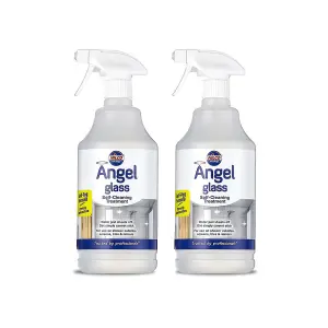 Nilco Angel Glass 2L Self Cleaning Treatment Cleaner For Mirrors Tiles Screens