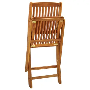 Berkfield Folding Outdoor Chairs 4 pcs Solid Acacia Wood