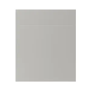 GoodHome Stevia Matt pewter grey Slab Drawerline door & drawer front 600mm