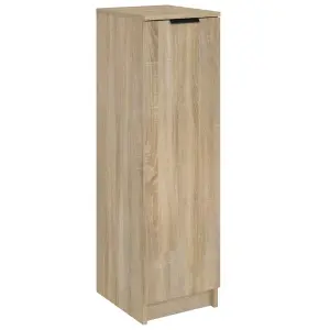 Berkfield Shoe Cabinet Sonoma Oak 30x35x100 cm Engineered Wood