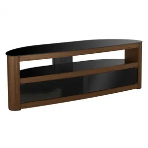 AVF Burghley Affinity Plus FS15BURXW TV Stand for up to 70 inch TVs with Remote Friendly Doors - Walnut