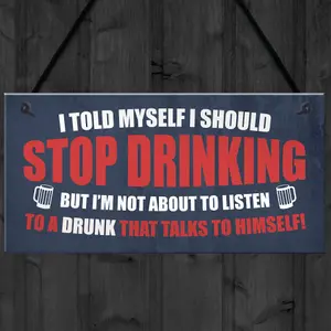 Red Ocean Funny Bar Sign For Man Cave Shed Garage Pub Sign Vodka Gin Gift For Men