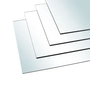 4pcs Acrylic Adhesive Wall Mirror Tiles (Set of 4) 40cm H x 40cm W