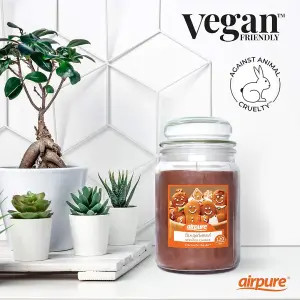 Airpure Scented Candle Jar Gingerbread Fragrance 510gm