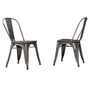 Dining Chair (Set of 2) Antique Gun Metal