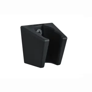 ENKI Matte Black Standard Wall Bracket for Shower Head