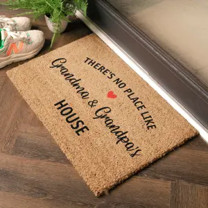 There's No Place Like Grandma & Grandpas House Doormat (60 x 40cm)