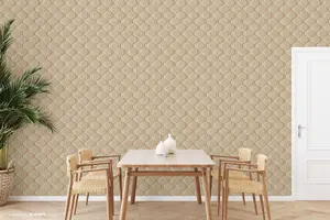 SK Filson Copper Diamond Trellis Wallpaper