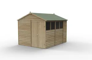 4LIFE Apex Shed 8x10 - Double Door - 4 Window