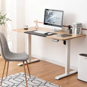 Costway Electric Standing Desk Stand-up Ergonomic Computer Workstation w/ Smart Controller