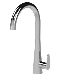 Kitchen Mono Mixer Tap with 1 Lever Handle, 398mm - Chrome