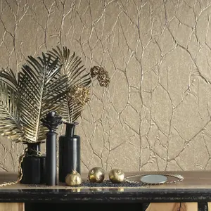 Galerie Natural Opulence Beige Paper Geo Wallpaper Roll