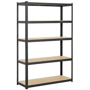 Yaheetech 5 Tier Adjustable Storage Shelf Black